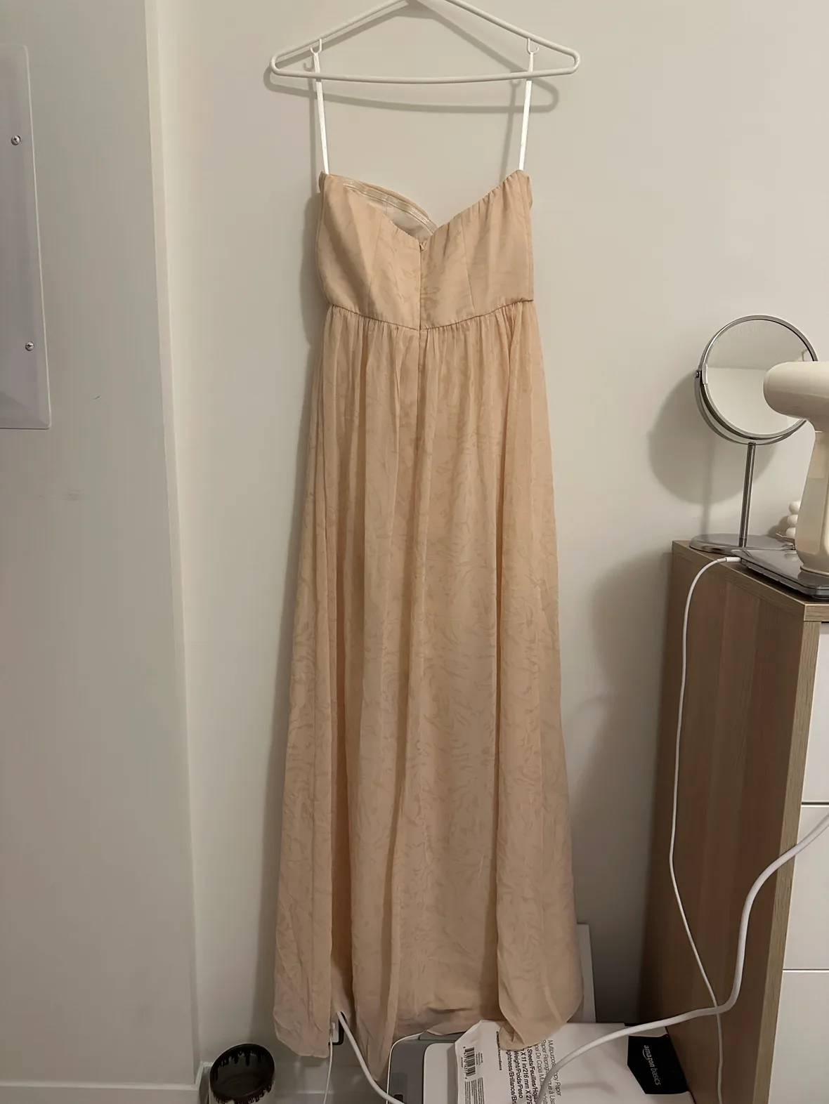 Boutique 1861 Peach Strapless Maxi Dress image indicator(2)