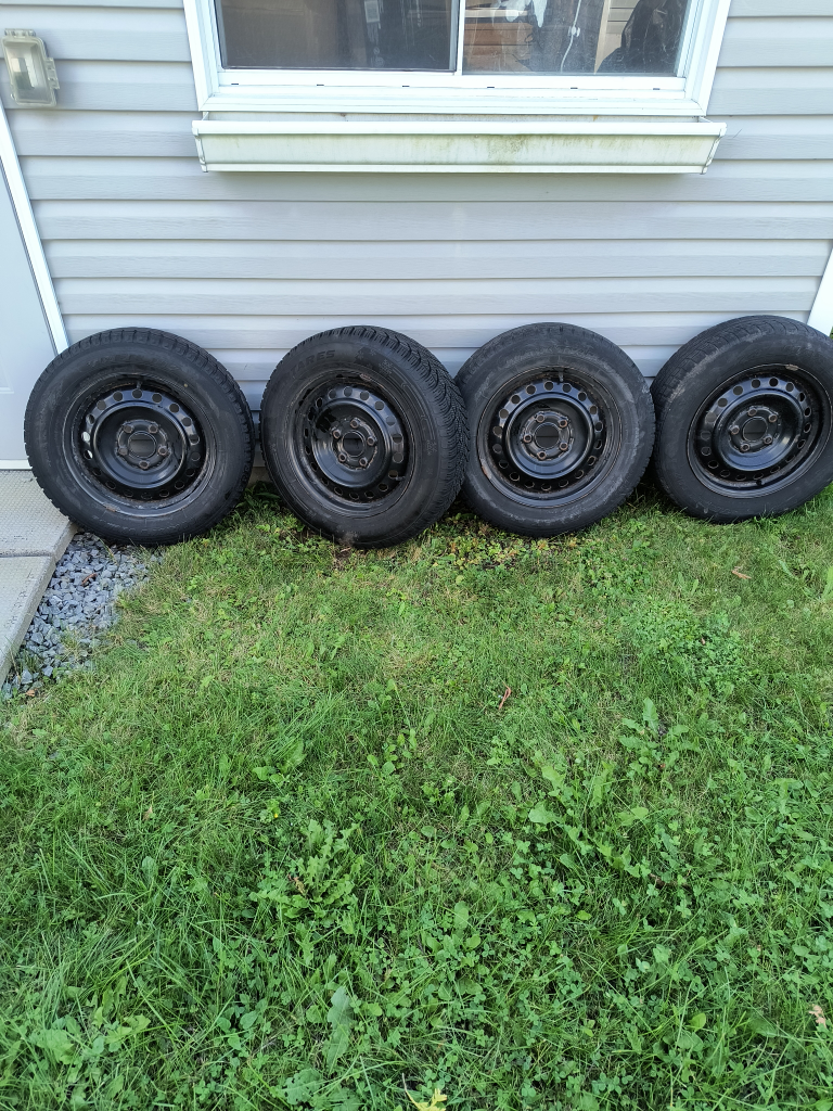 Set of 4 winter tires with rims
