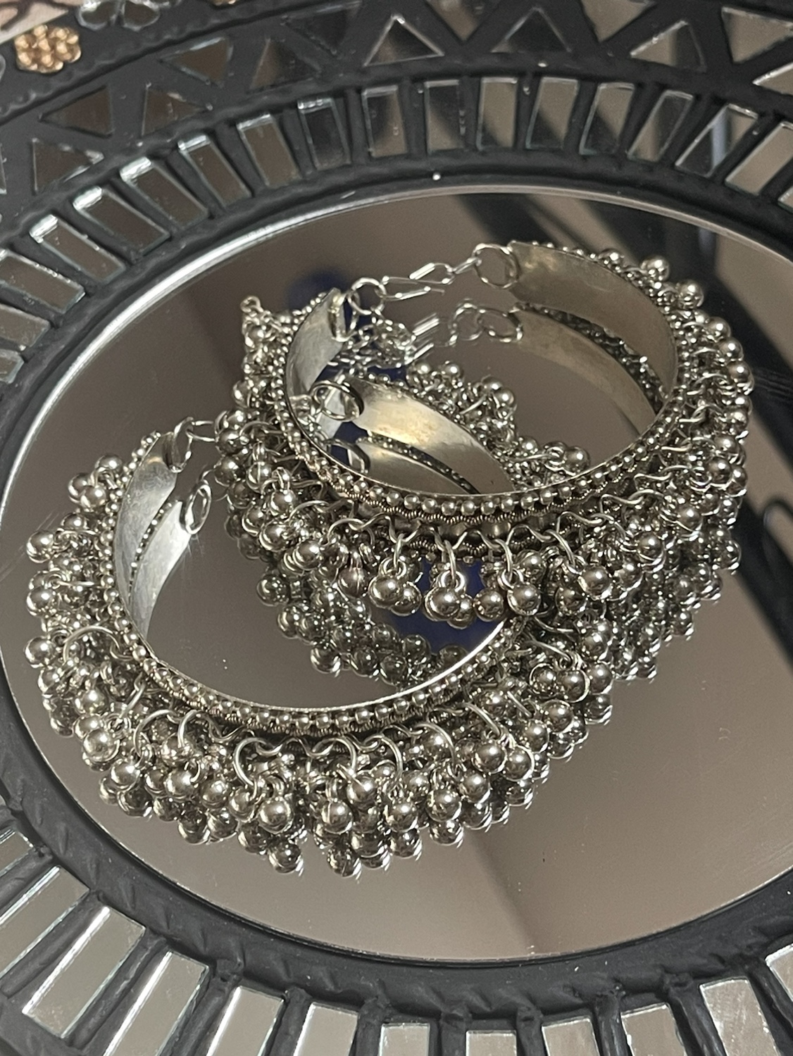 Oxidized Ankle Bracelets