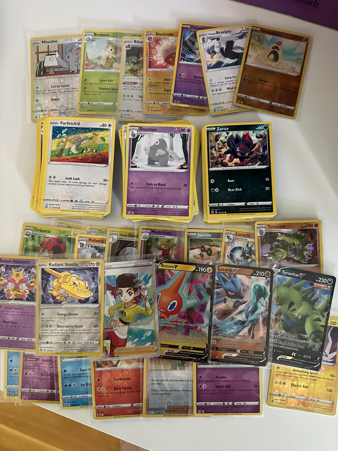 Lots of Pokemon Cards (V, Supporters, Radiant, Holos, etc) thumbnail