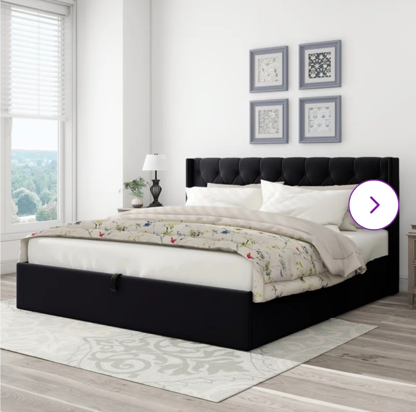 BNIB. King bed with lift up storage (hydraulic)
