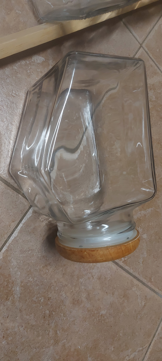 Glass Storage Jars with Wooden Lids and Stand (Cash only) - photo 5