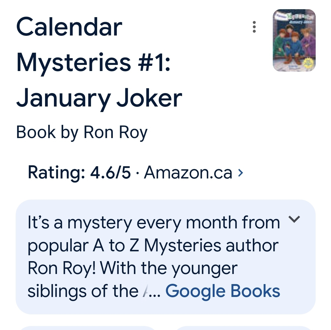 Calendar Mysteries Book Series by Ron Roy - photo 3
