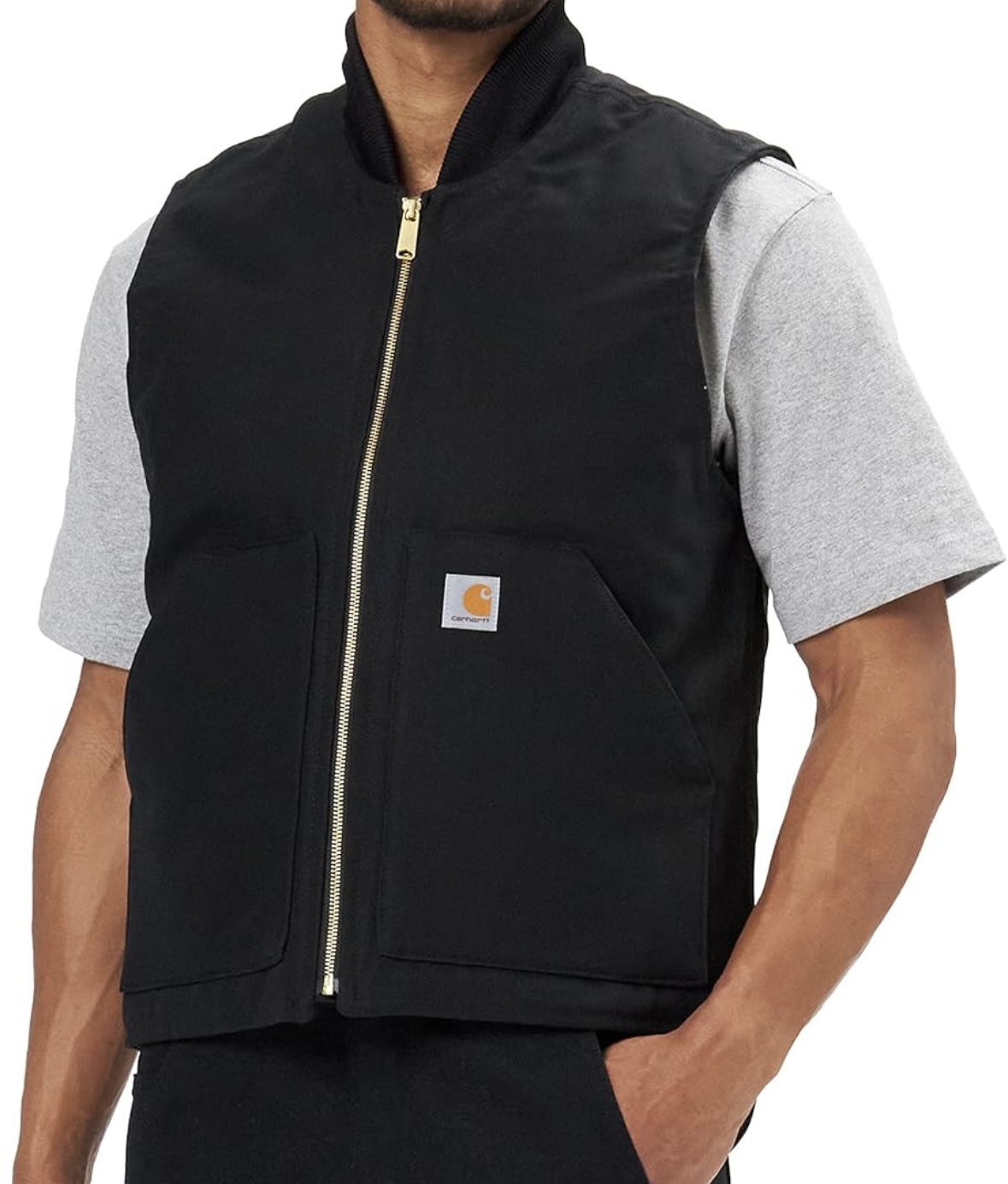 Carhartt Black Zip Up Vest