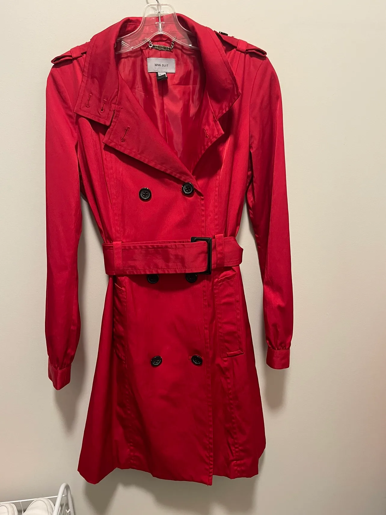 Red Trench Coat - Mango Suit thumbnail