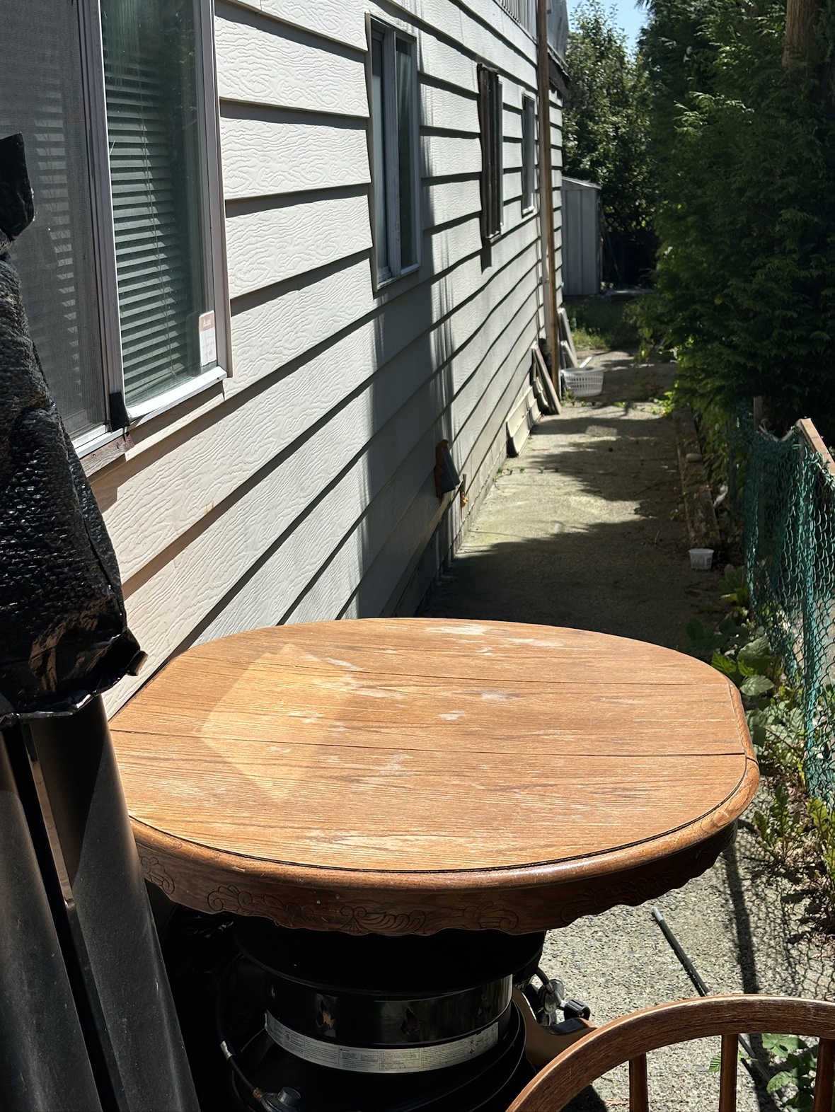 Set of 4 Wooden Chairs and Table