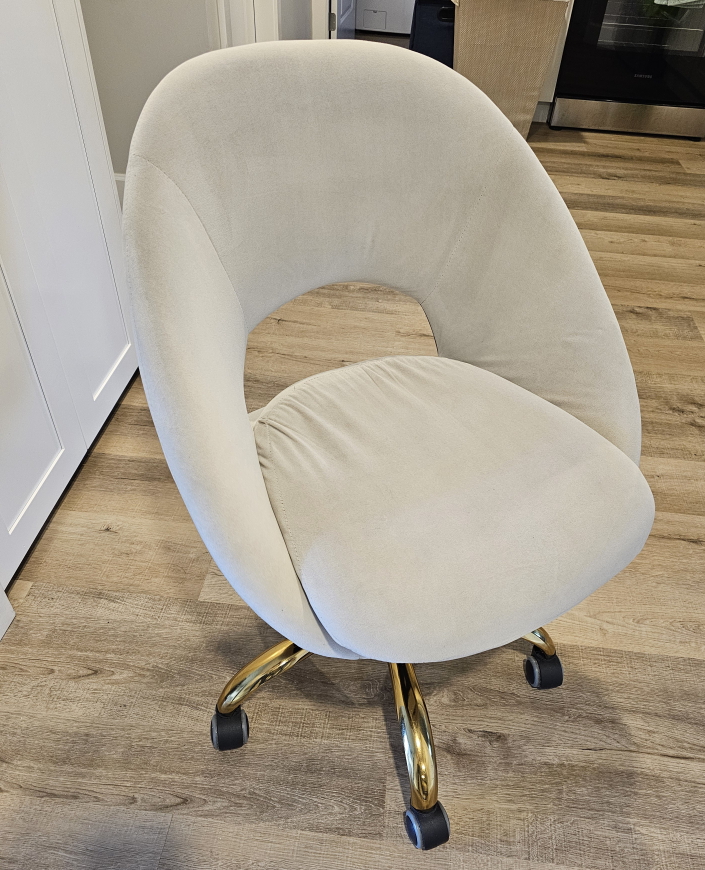 Gold Swivel Desk Chair - photo 3