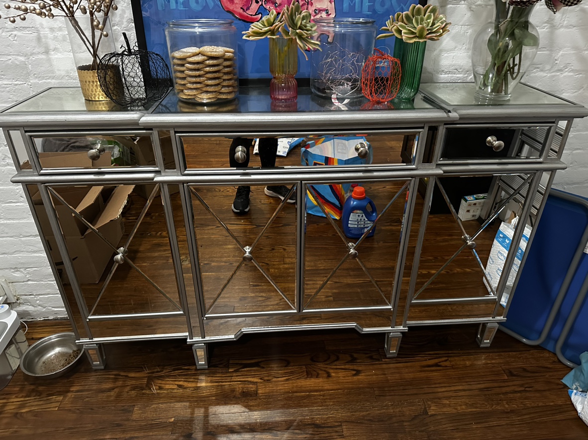 Mirrored Accent Cabinet
