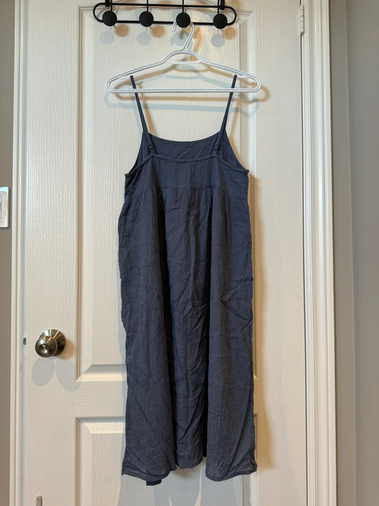 UNIQLO Girls Blue Cotton Slip Dress image indicator(2)