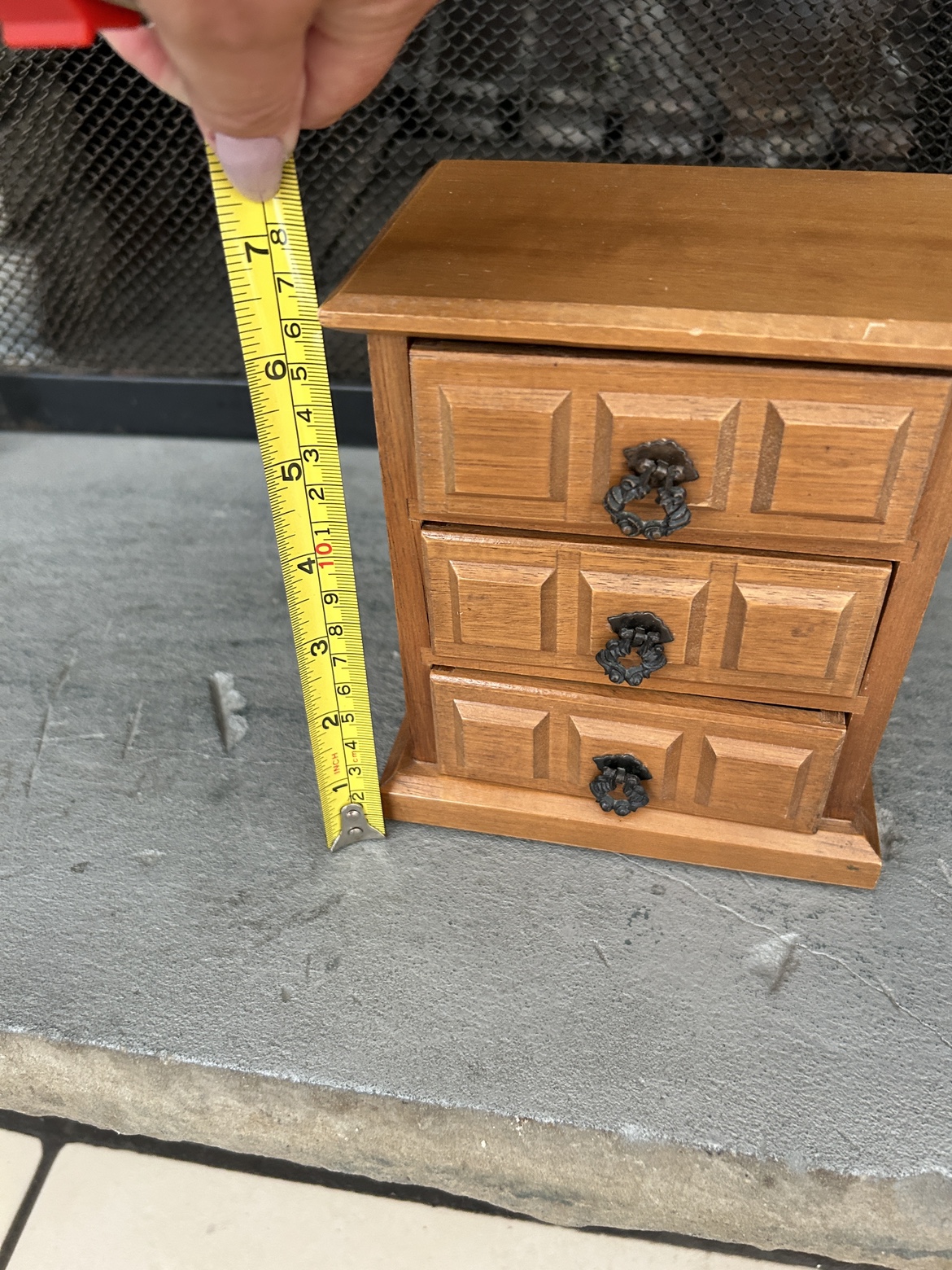 Wooden Three Drawer Jewelry Box - photo 2