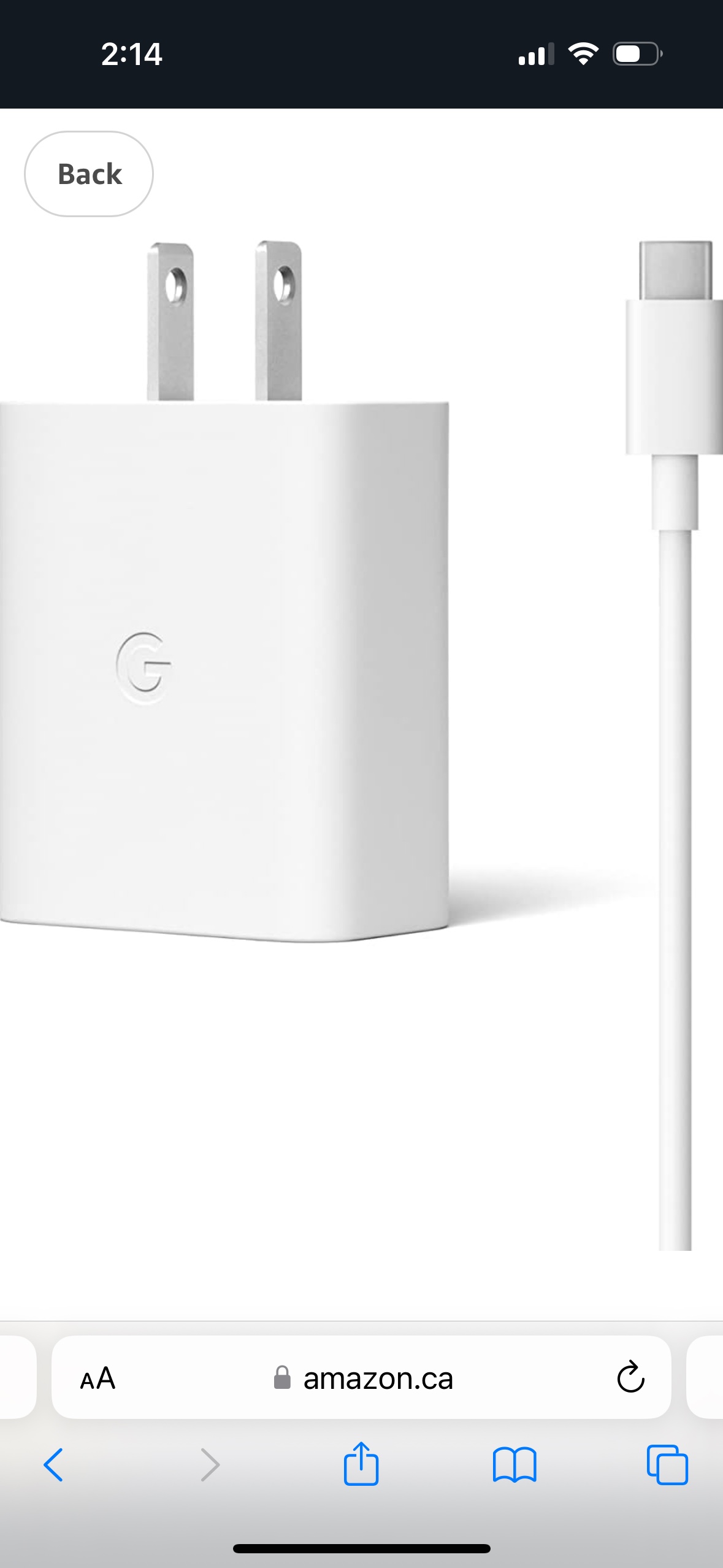 Google 30W Fast-Charging USB-C Wall Charger - White - photo 3