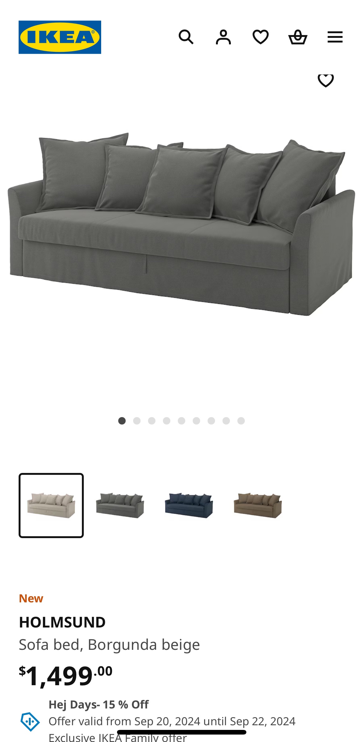 HOLMSUND Sofa Bed - photo 2