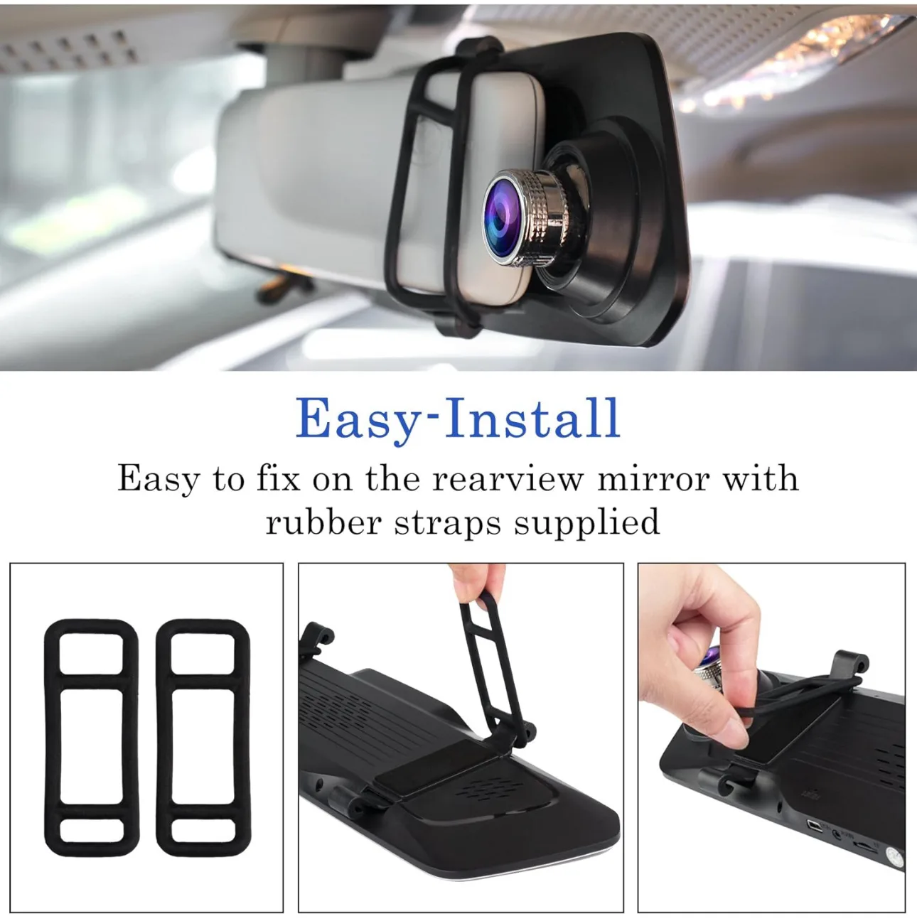 New * 7 in touch screen dash cam with rear camera image indicator(3)