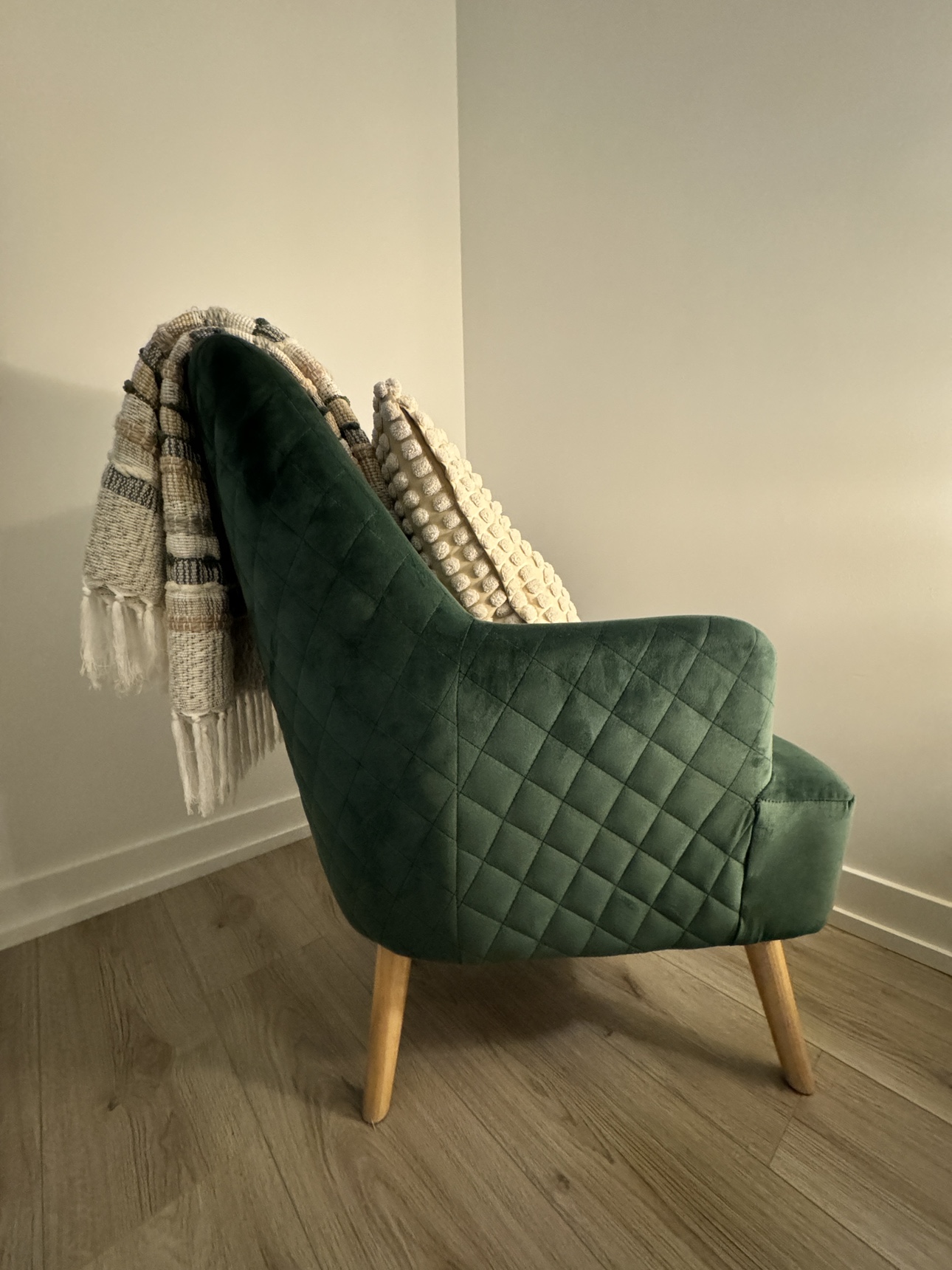 Velvet Green Armchair - photo 2