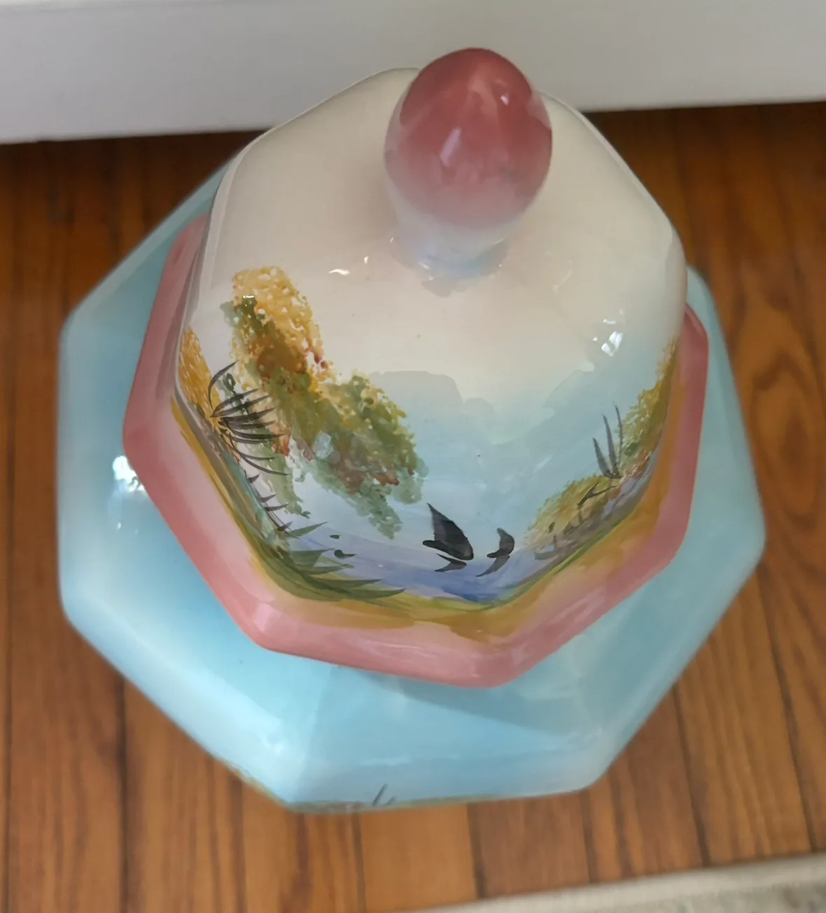 Vintage Hand Painted Lidded Jar image indicator(7)