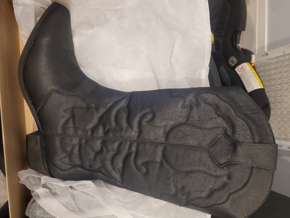 Black Cowboy Boots Size 41 - photo 4