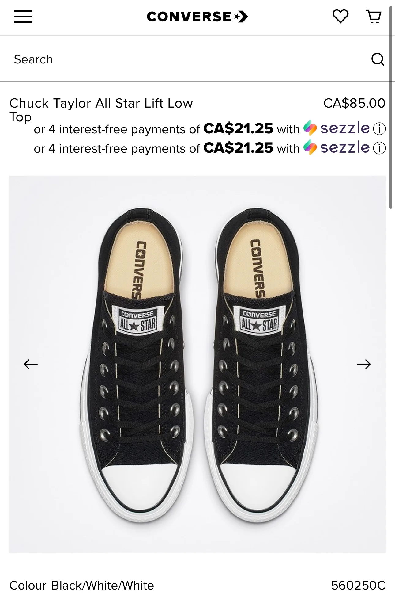 Converse All Star Lift Low Black Sneakers image indicator(6)