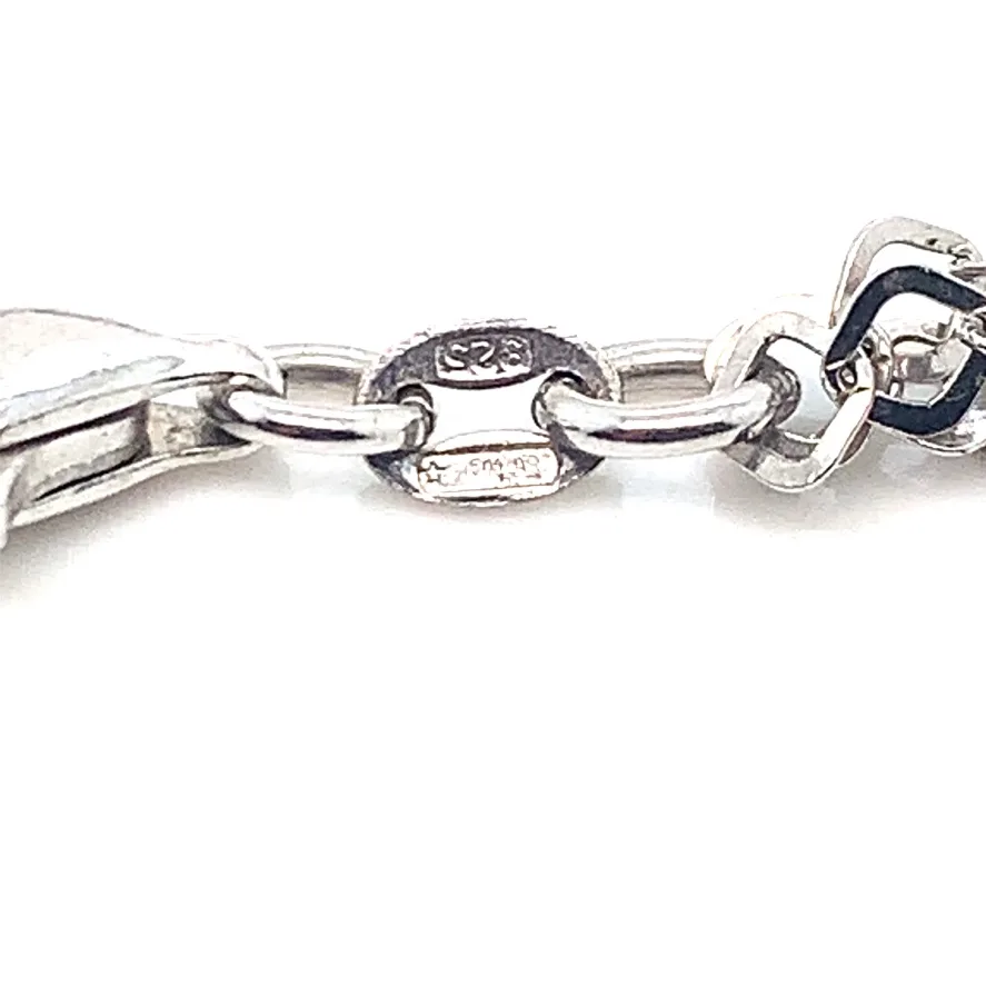 4-strand Sterling silver necklace with 9 charms image indicator(6)