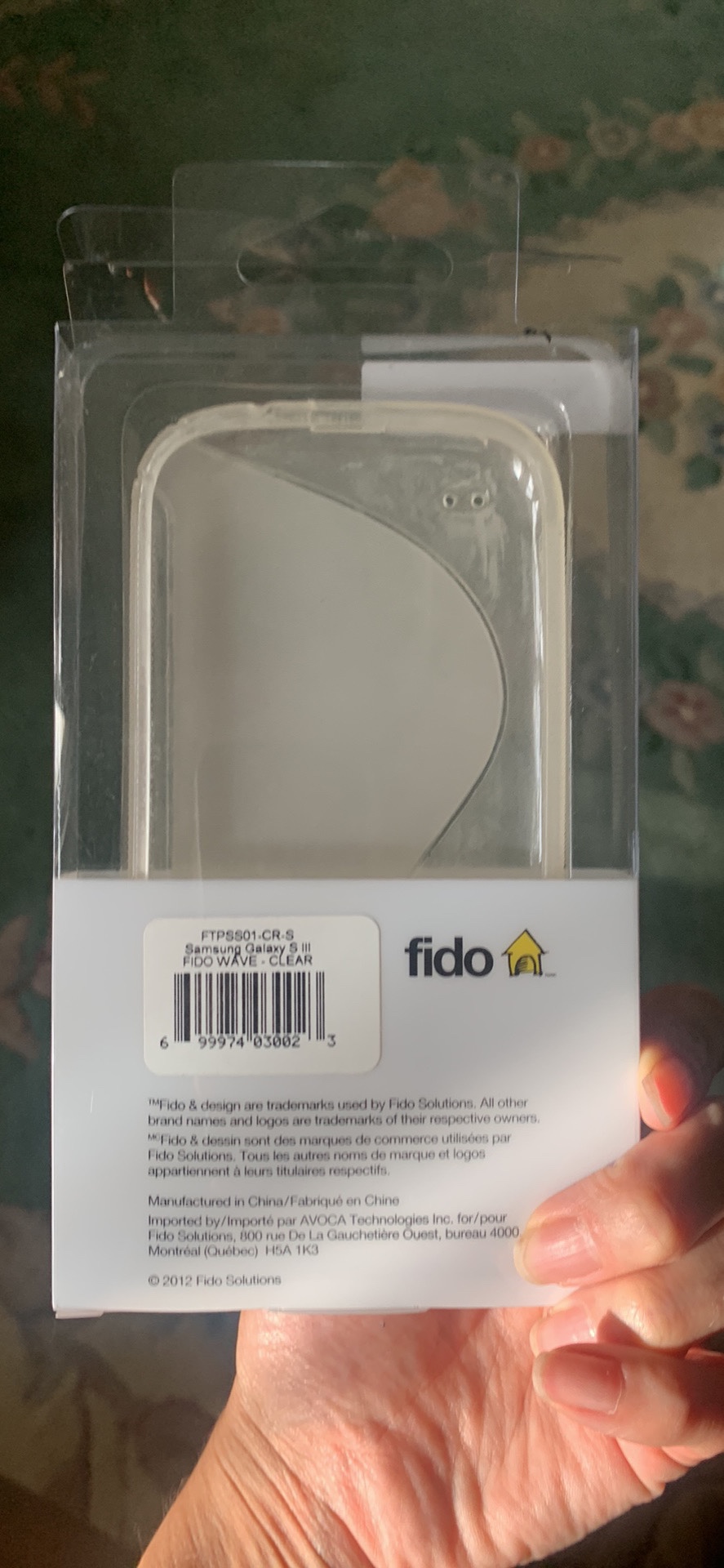 Fido Clear Case for Samsung Galaxy S III - photo 3