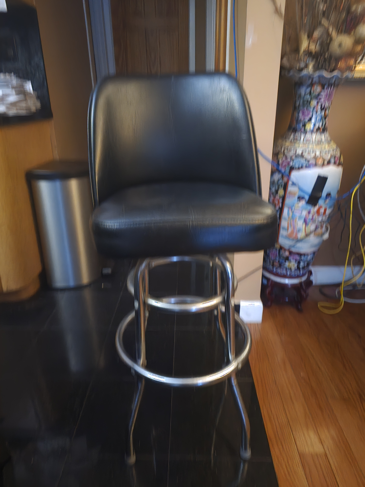 Black Swivel Bar Stool