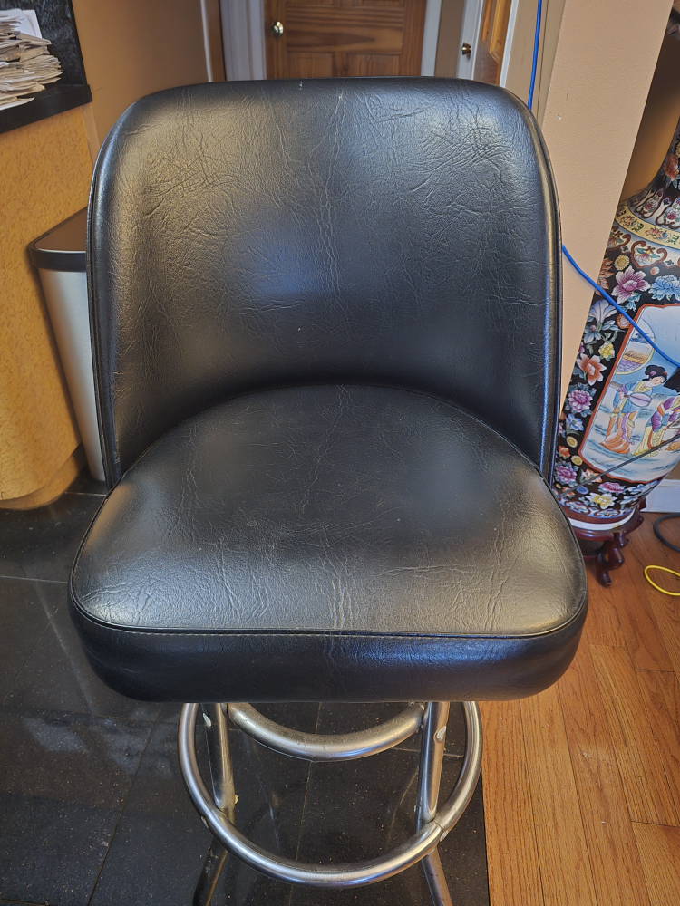 Black Swivel Bar Stool - photo 2