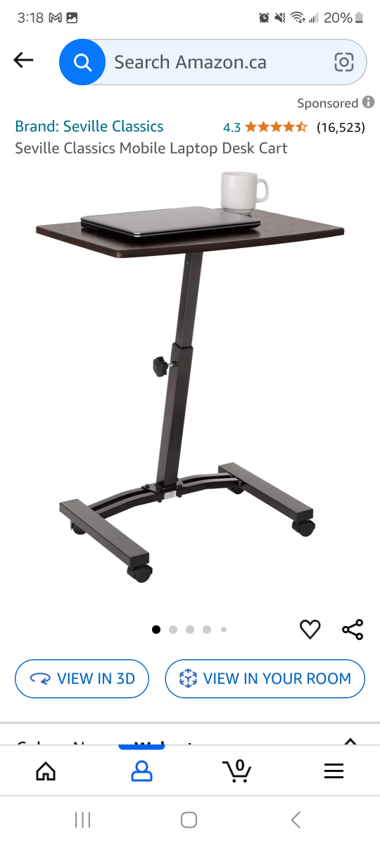 Mobile Laptop Desk Cart - photo 3