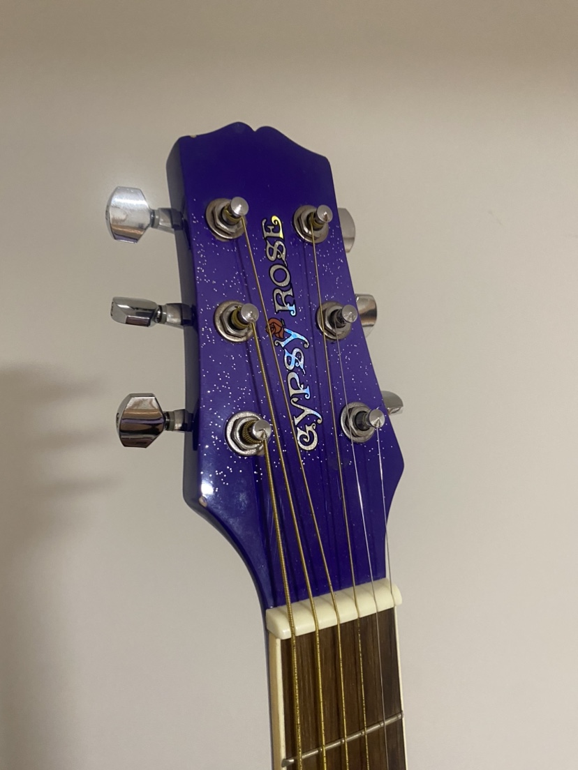 Purple Acoustic Guitar - photo 5