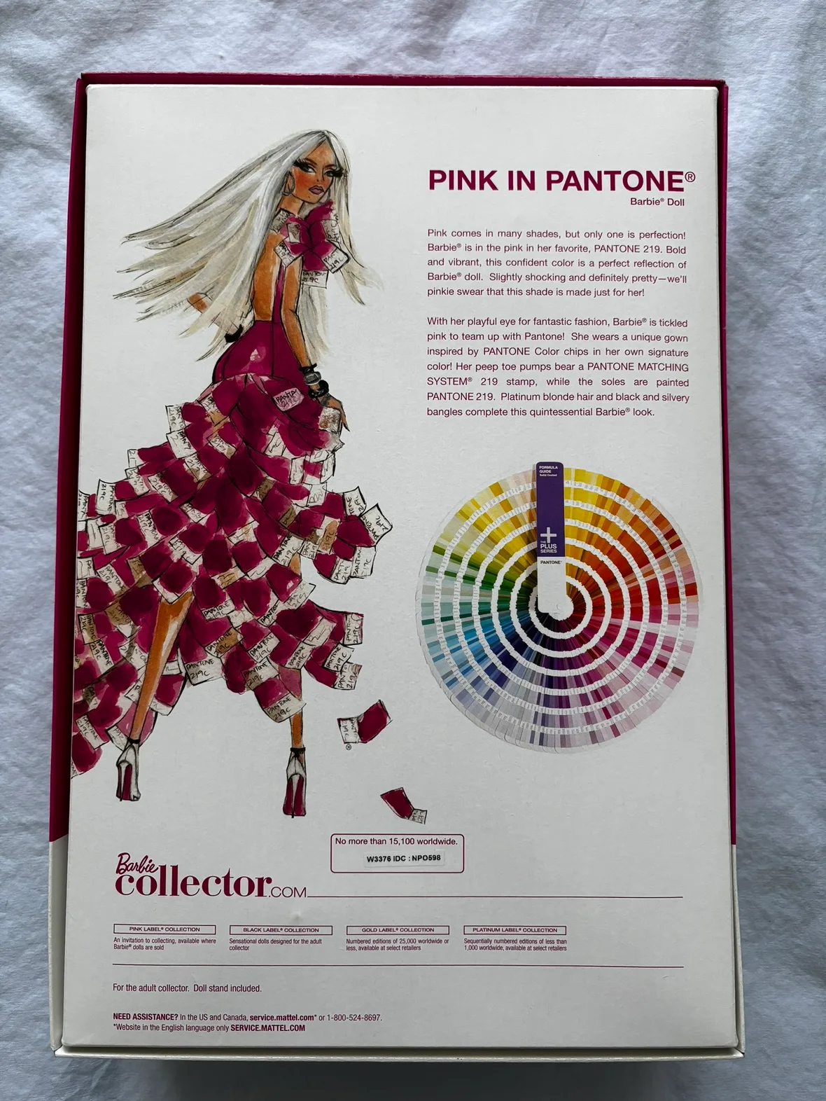 Limited edition Barbie Doll Pop Couture Pink in Pantone image indicator(9)