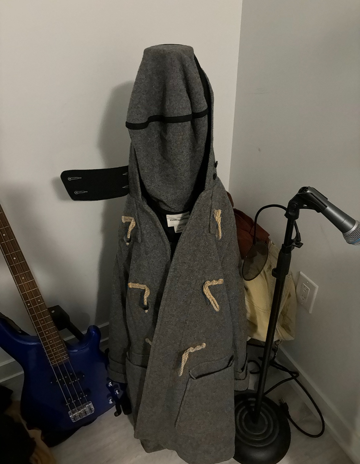 Grey Hooded Coat - club monaco size s