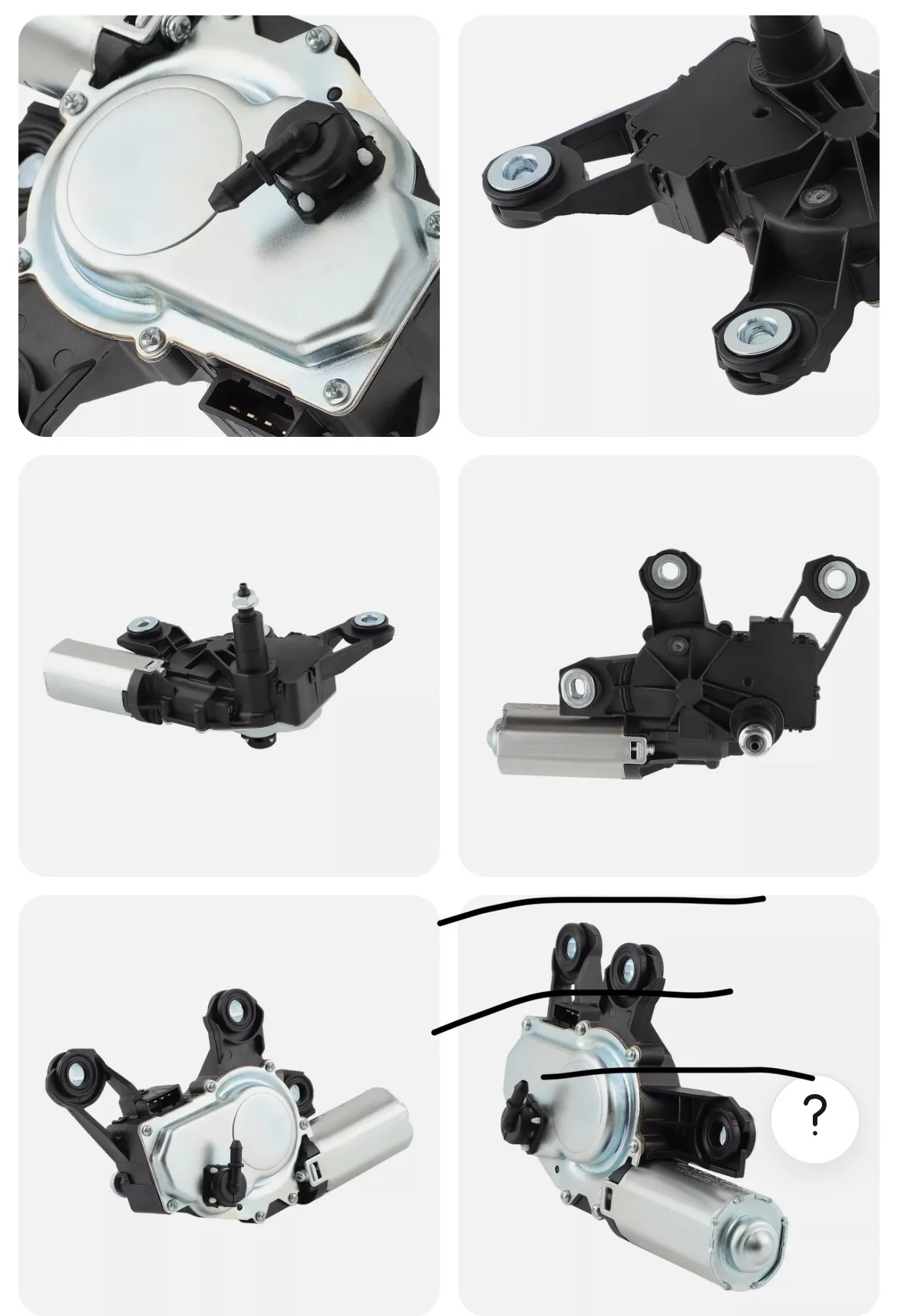 Rear Window Wiper Motor - bought for 2003 Audi A3 image indicator(6)