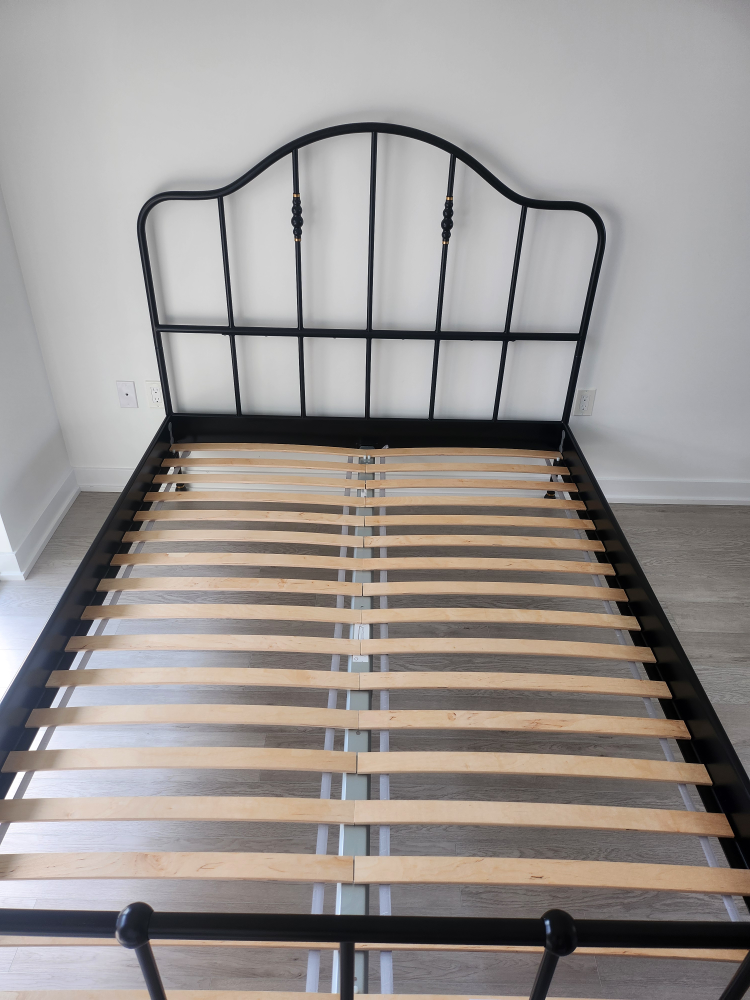MOVING SALE - Black Steel Bed Frame - photo 3