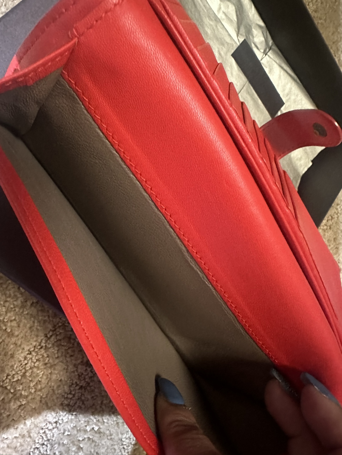 Bottega Veneta Red Leather Wallet - photo 5
