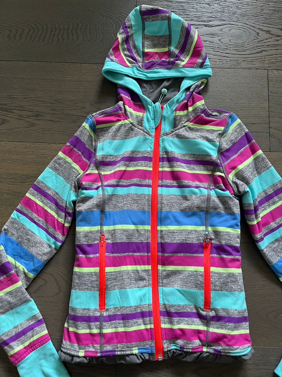 Ivivva by Lululemon girls fall jacket sz 8 EUC ret $159 image indicator(5)