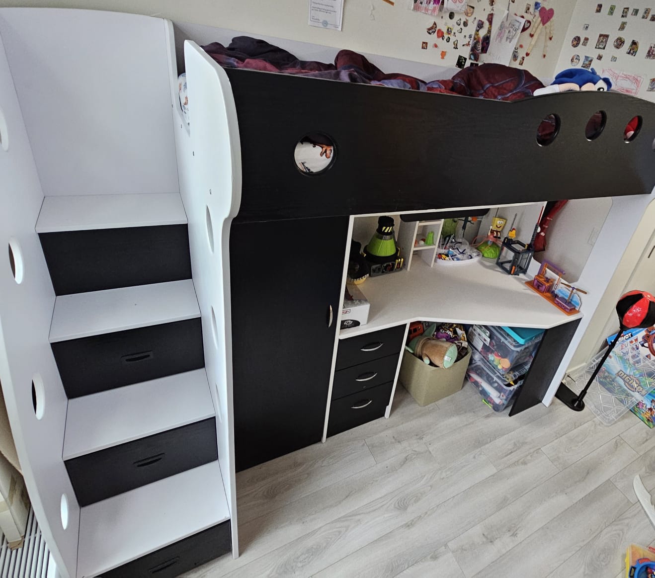 NIKA Loft Bed With Desk And Storage - photo 2
