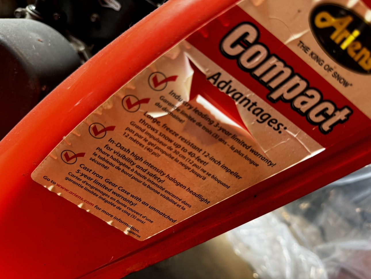 Ariens Snowblower - photo 5
