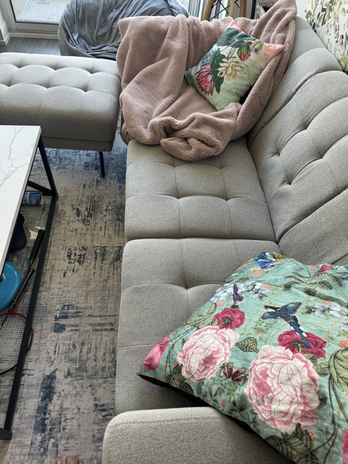 Couch with Ottoman - photo 3
