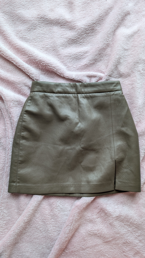 Wilfred Faux Leather Skirt