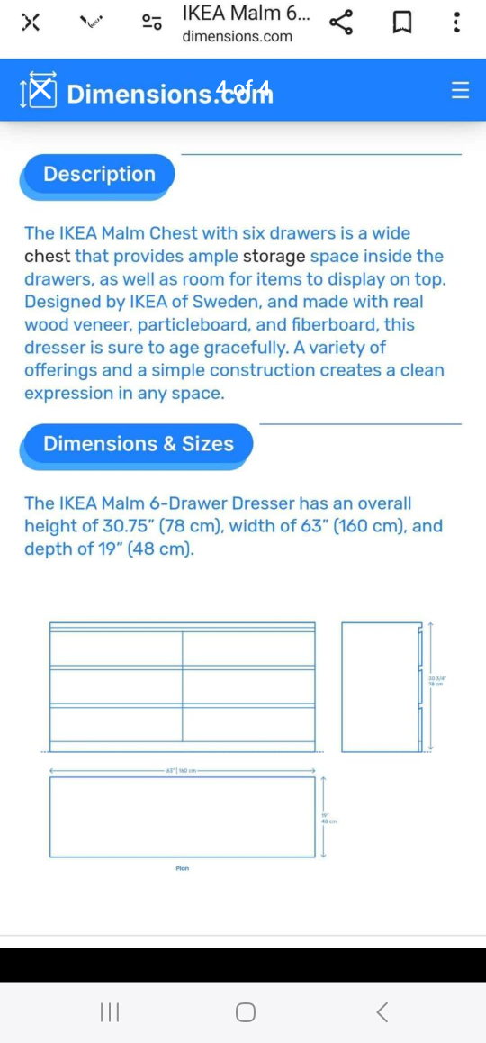 Black Ikea Malm drawer dresser - photo 4