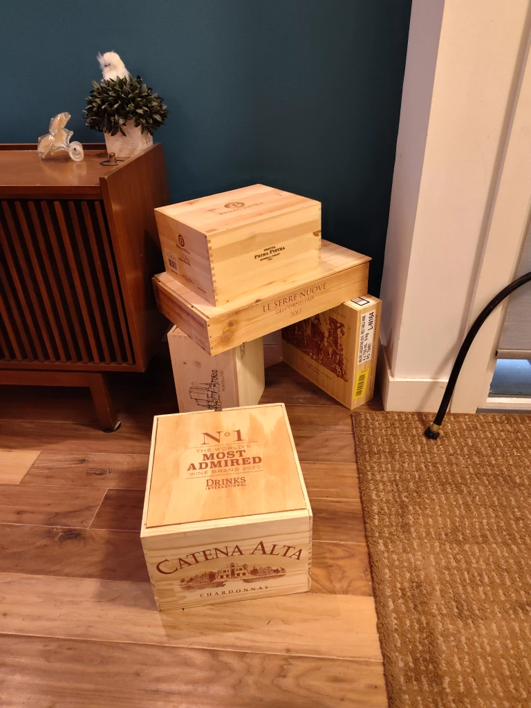 wooden wine boxes