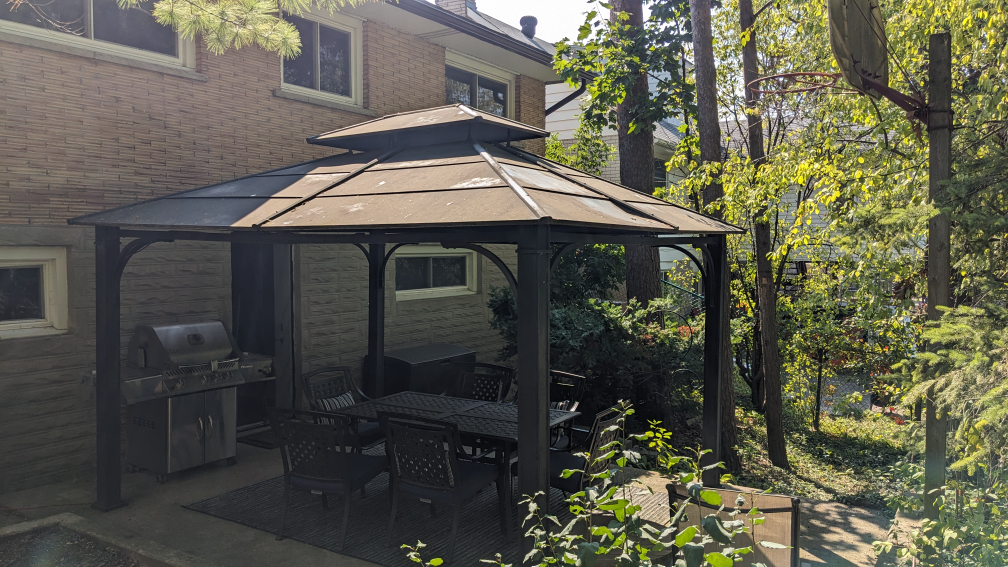 10' x 12' metal Gazebo with screen and panels - photo 2