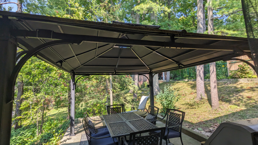 10' x 12' metal Gazebo with screen and panels - photo 3