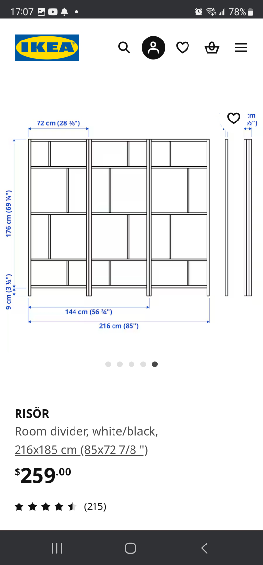 IKEA RISÖR Room Divider - photo 4