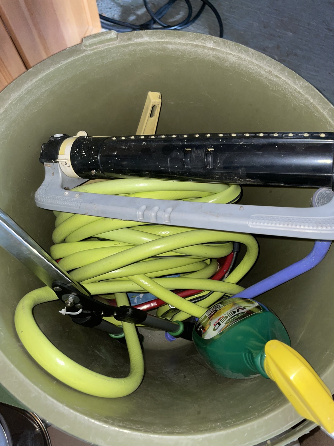 Garden Hose and Sprinkler