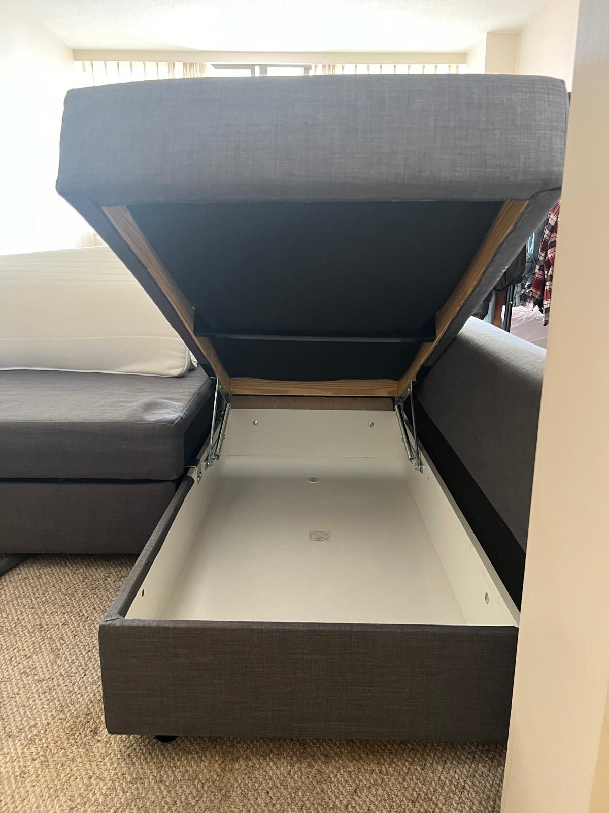 Grey Sectional Sofa with Storage - photo 3
