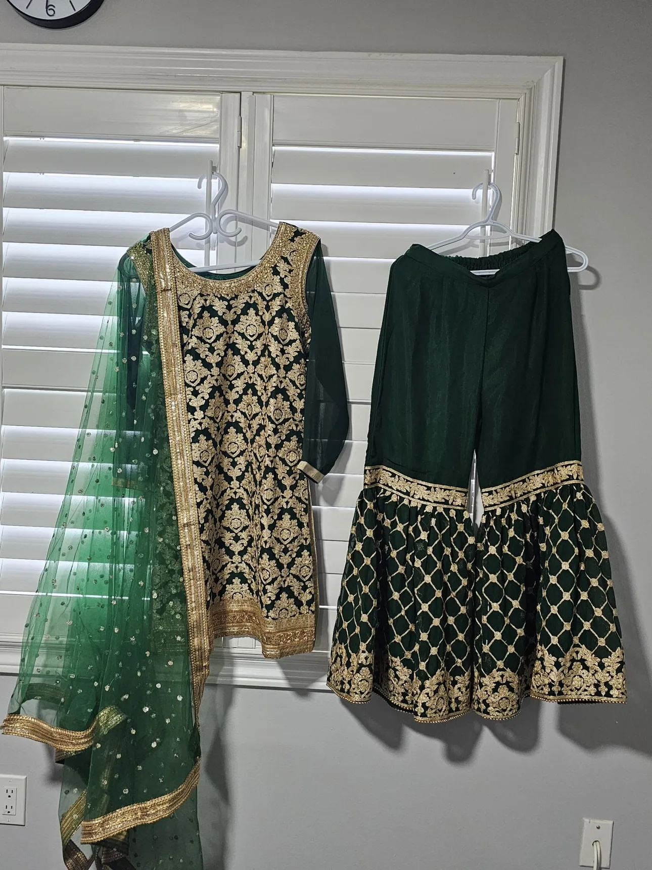 Green Pakistani Suit image indicator(2)