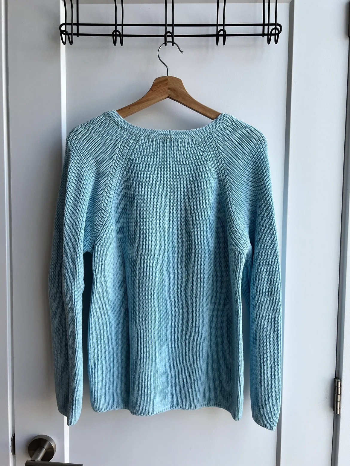 Thick Knit Blue Sweater image indicator(2)