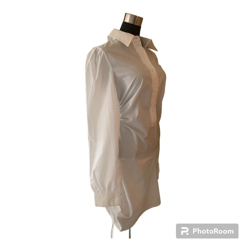 Ruched Side Fitted Shirt Dress image indicator(6)