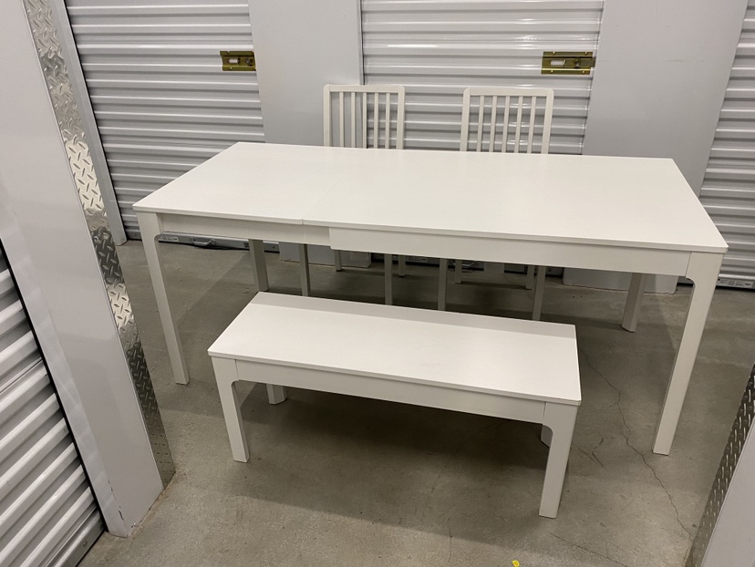 Can deliver—Ikea Ekedalen extendable table, 2 chairs and a bench - photo 5