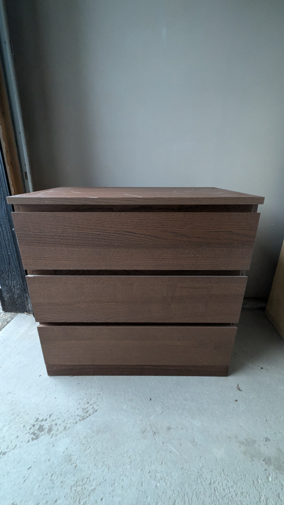 IKEA Malm 3 Drawer Dresser