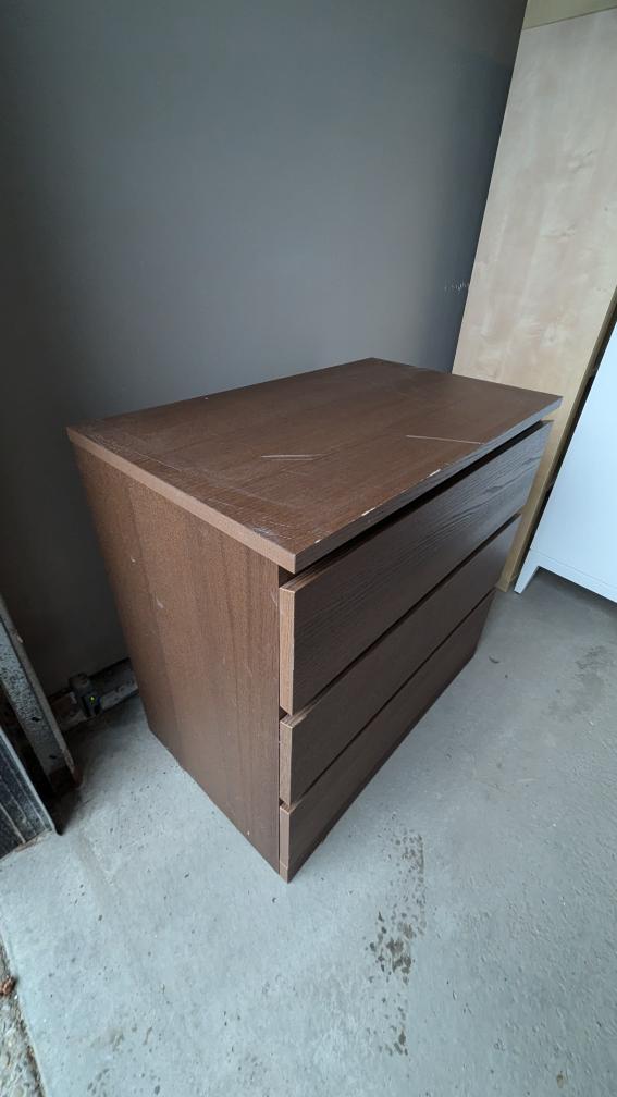 IKEA Malm 3 Drawer Dresser - photo 2
